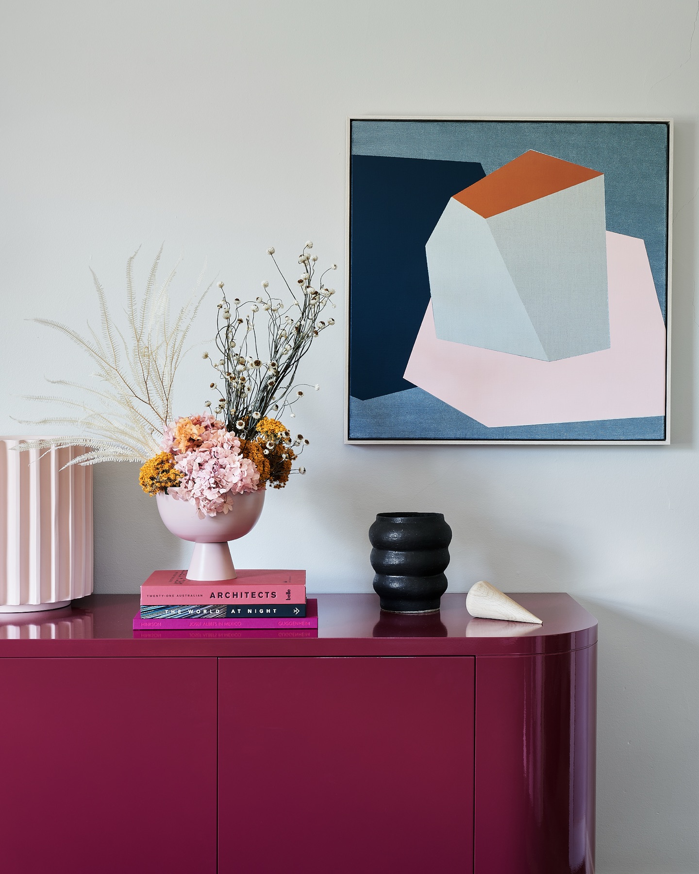 Bijoux Open House styled interior with artwork